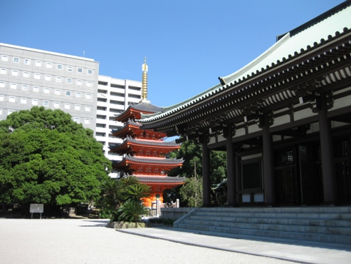 福岡　博多「東長寺／本堂・五重塔」