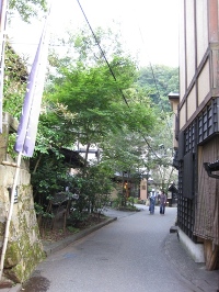 九州　黒川温泉郷　下川端通り　1