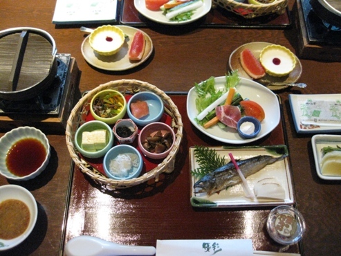 九州　黒川温泉郷　「湯峡の響き　優彩」朝食　1