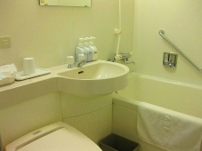 22稚内　ホテルおかべ汐彩亭　9客室トイレ・バス・洗面所