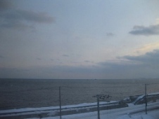 39稚内　ホテルおかべ汐彩亭　客室の窓から見た眺め