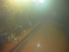 158豊富温泉　ニュー温泉閣ホテル　浴場　洗い場