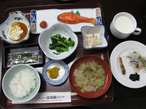 豊富温泉　ニュー温泉閣ホテル　朝食