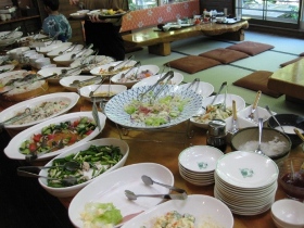 養老牛温泉「湯宿だいいち」／朝食　バイキング