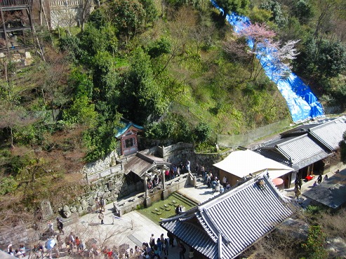 京都　清水の舞台から見る眺め