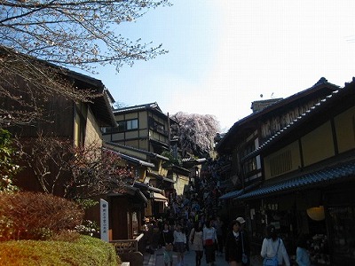 京都　清水寺周辺　三年坂