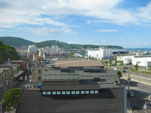 小樽　堺町通　ルタオ本店　展望台からの眺め