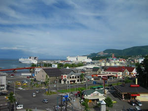 小樽　堺町通　ルタオ本店　展望台からの眺め