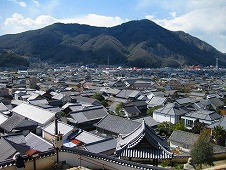 広島観光／広島県竹原／竹原街並み保存地区／西方寺・普明閣からの眺め