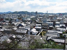 広島観光／広島県竹原／竹原街並み保存地区／西方寺・普明閣からの眺め
