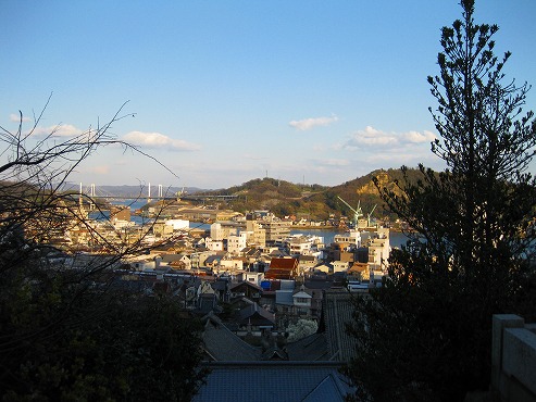 広島観光／広島県尾道／天寧寺 三重塔から見た風景