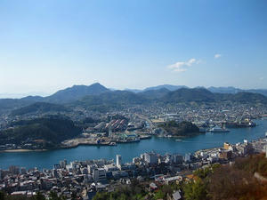 広島観光／広島県尾道／千光寺公園　頂上展望台かなの眺め