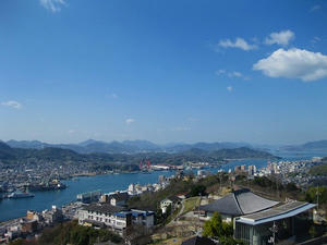 広島観光／広島県尾道／千光寺公園　頂上展望台かなの眺め