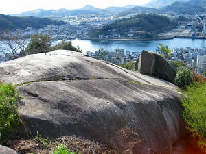 広島観光／広島県尾道／千光寺山・ポンポン岩（鼓岩）