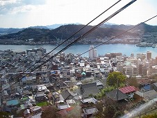 広島観光／広島県尾道／千光寺山ロープウェイ（下り）