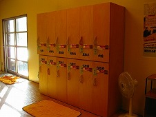 広島県 鞆の浦/仙酔島 江戸風呂体験!脱衣室 ロッカー