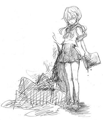 少女の右手には赤い養父