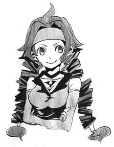 モノクロ練習/トーンは塗って代用/腕が凄い（笑）