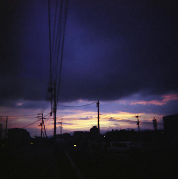 夕焼けの写真
