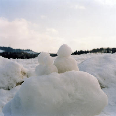 雪だるまの写真