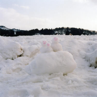 雪だるまの写真