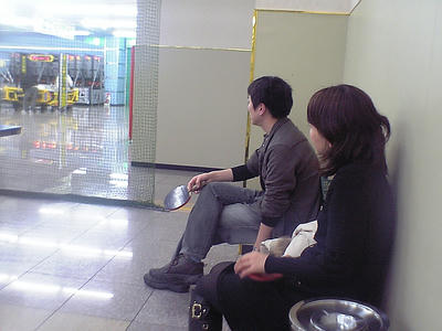 疲れる２人