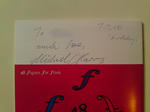 48 fugues for Frank - autograph!