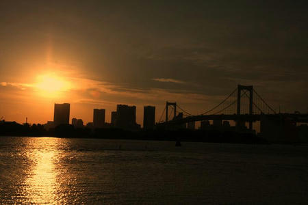 お台場の夕焼け