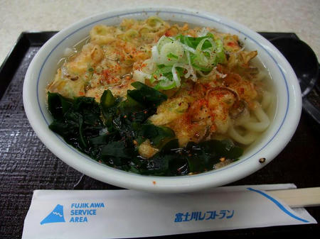 富士川ＳＡ（下り）　桜海老かき揚げうどん