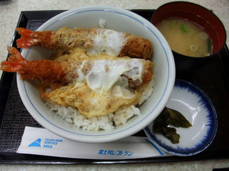 富士川ＳＡ（下り）　エビフライ丼