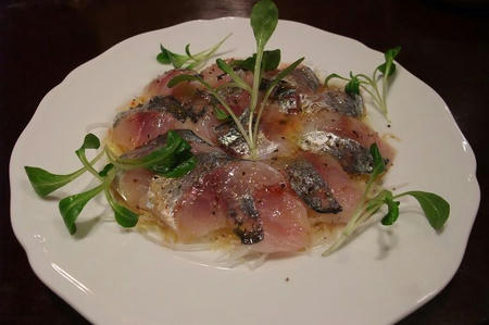 レストラン ロマネ 魚カルパッチョ
