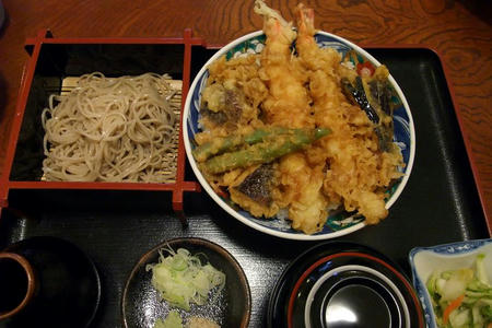 かよう亭　天丼ミニそばセット