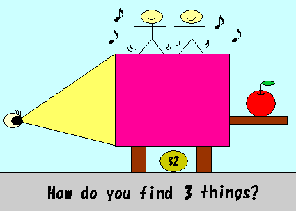 How do you find 3 things?