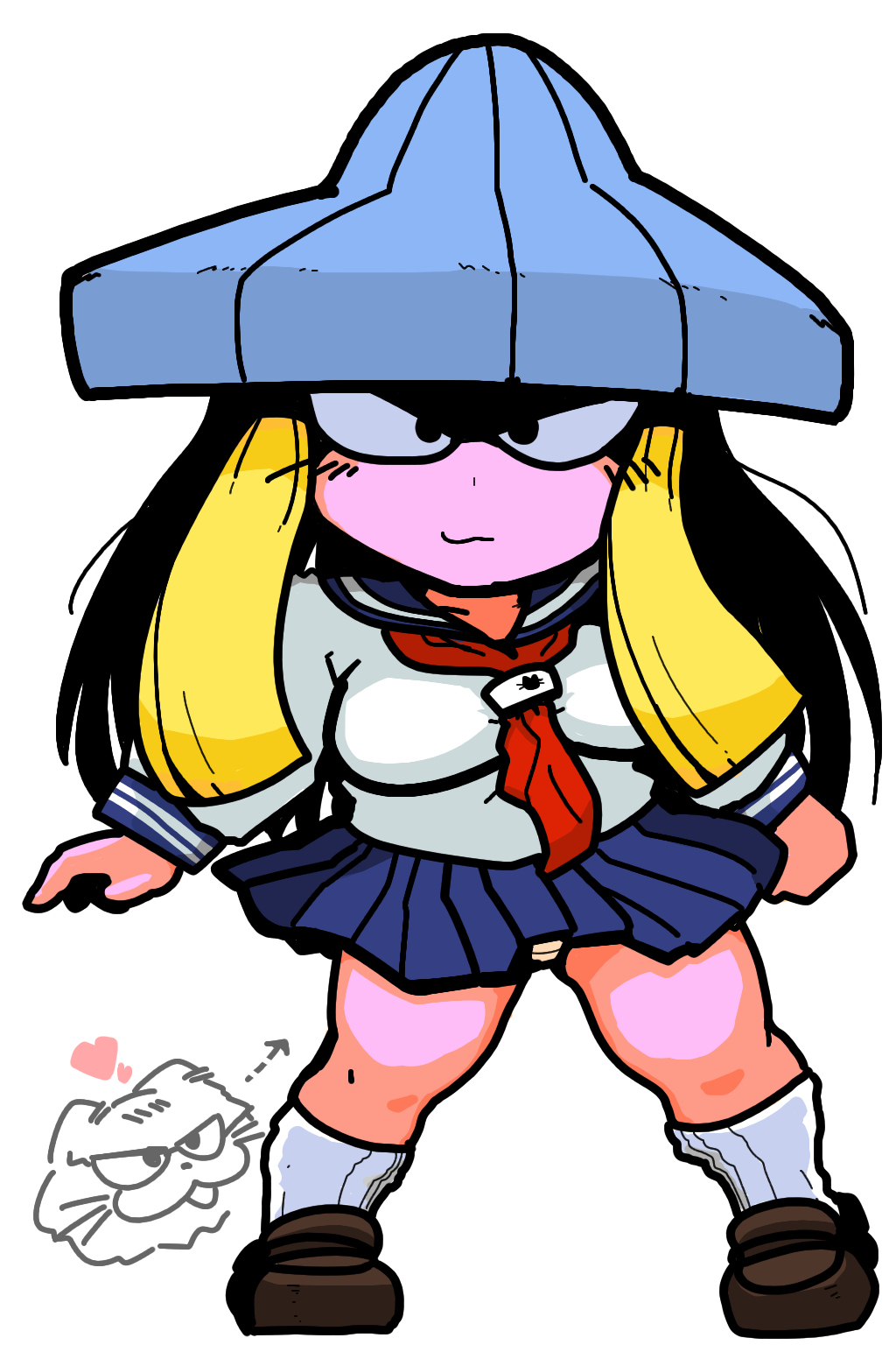 仙狸 Senri Shin Megami Tensei Fairies 妖精 mountain cat Girl shcool uniform  sailor セーラー服