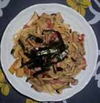 キノコのパスタ