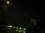 月夜の松本城