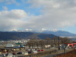 諏訪湖SAより望む八ヶ岳連峰