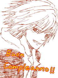 おそらく「誕生日おめでとう」の意。