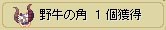 野牛の角