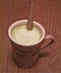 抹茶ラテ。