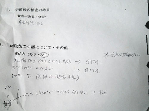 先生、字が　字が