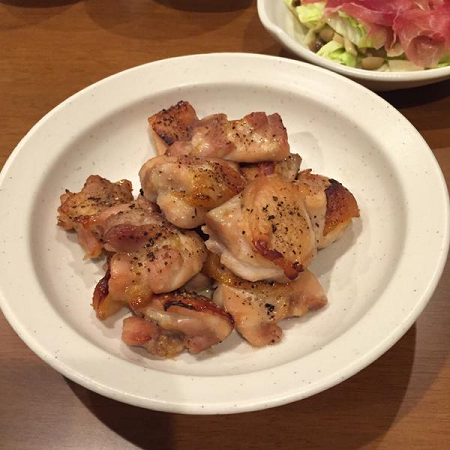 皮目はぱりっと。
