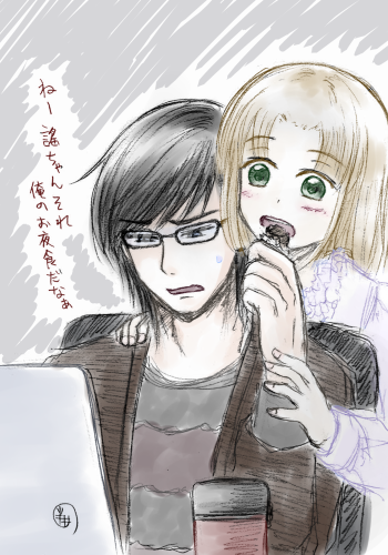 羊羹強奪（一口が大きい）