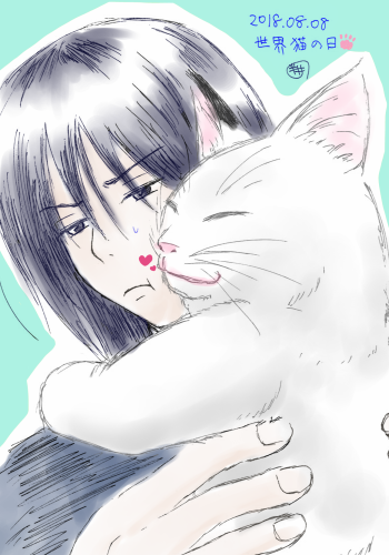 団子（実家のねこ）といっしょ