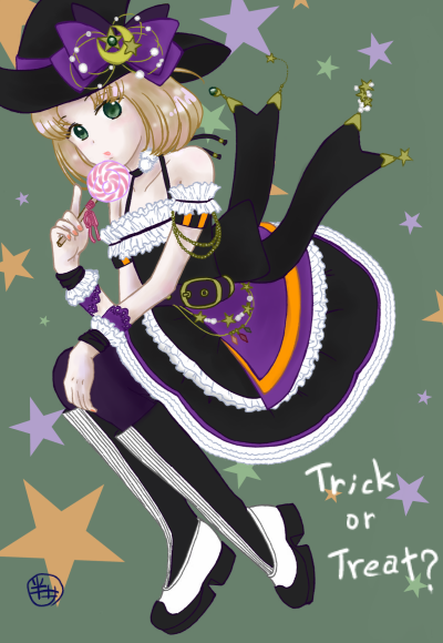 2018ハロウィン（デジタル塗り）
