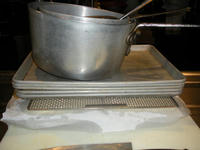 豆腐の水気を取る