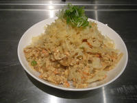 豆腐と野菜の炒り煮丼