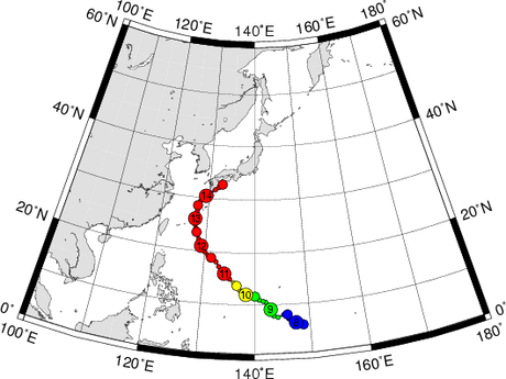 台風4号