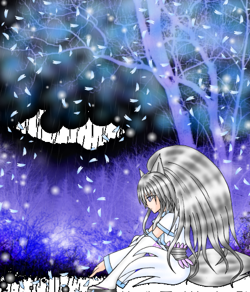 イラスト 桜の雨の下 桜雫 きつねのもり