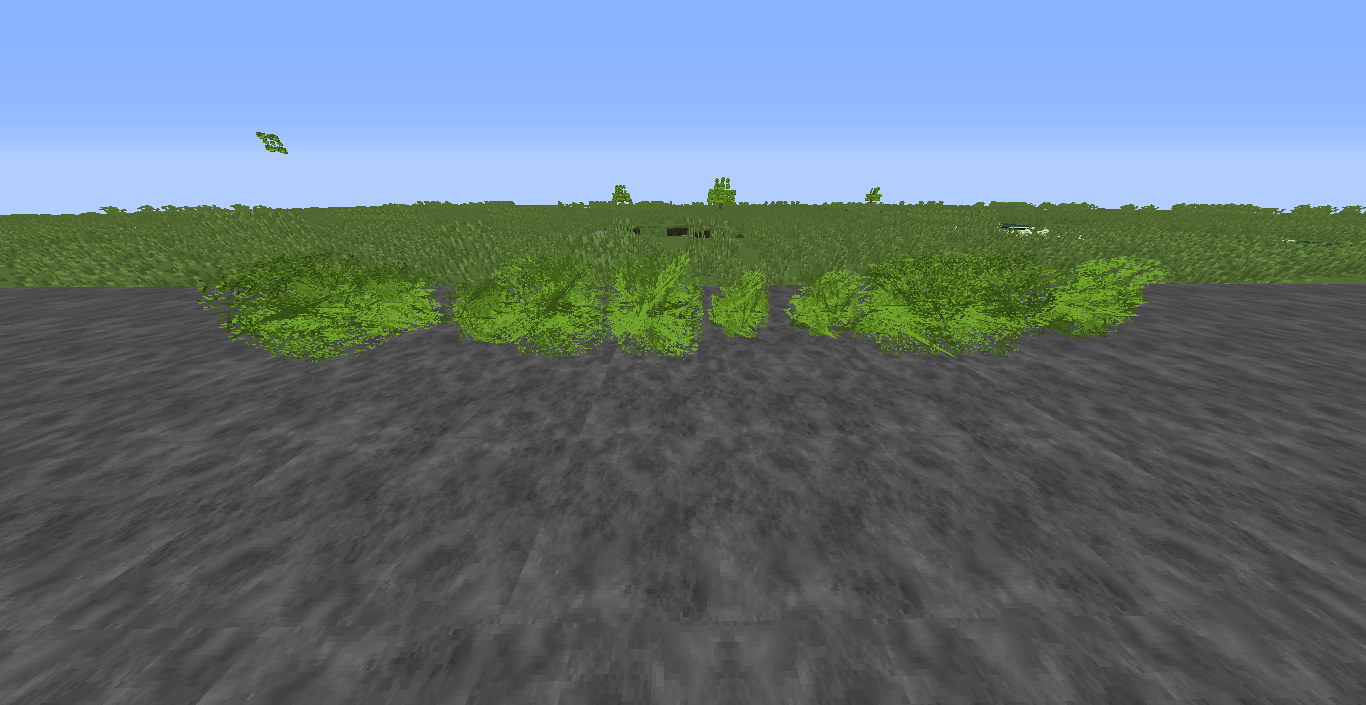 葉っぱを丸みを帯びた感じにしたい Minecraftを自分色に